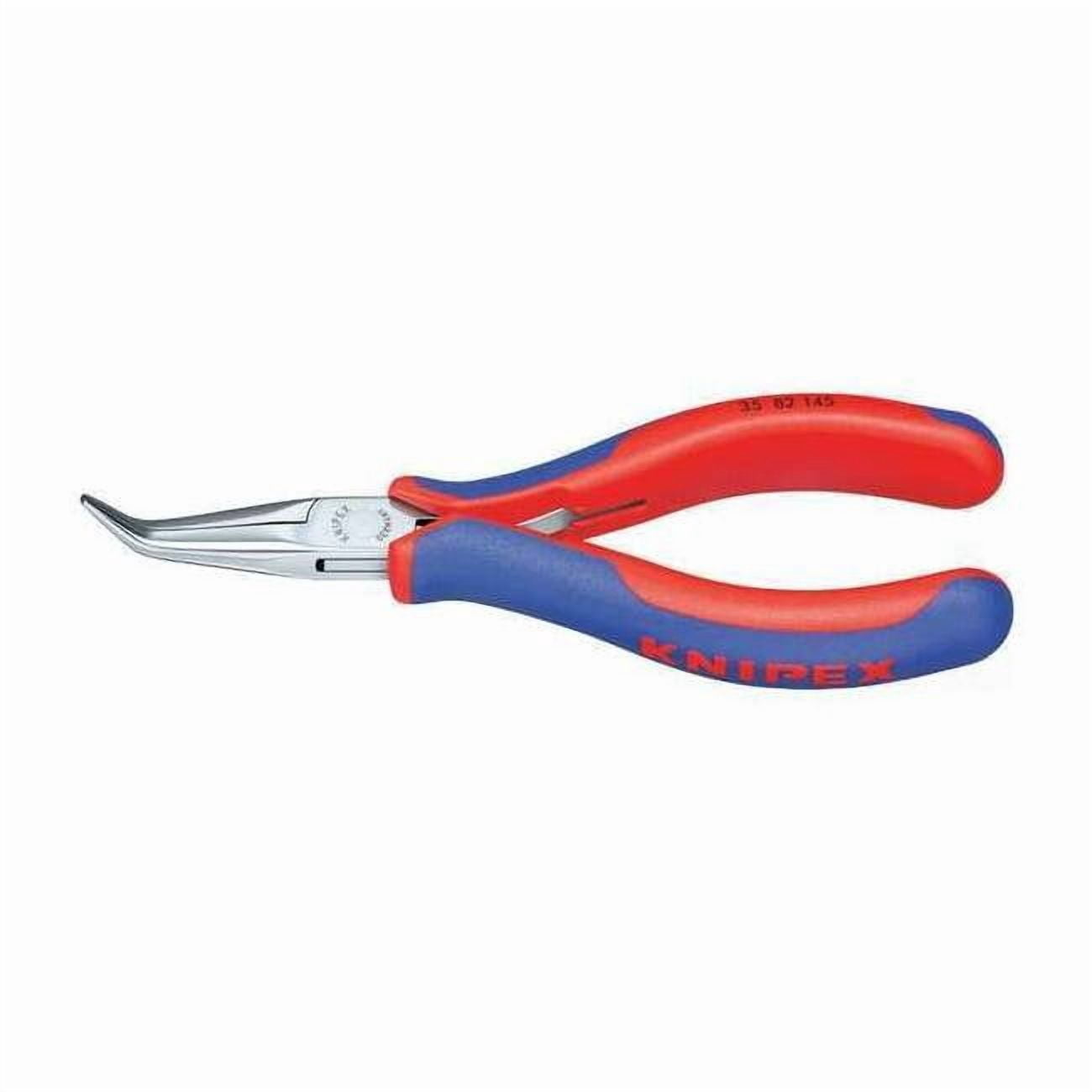 Knipex Bent Long Nose Plier,5-3/4" L,Smooth 35 82 145
