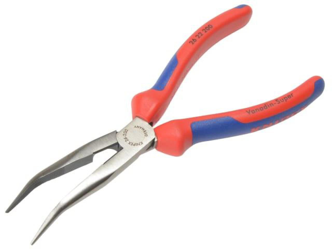 Knipex - Bent Snipe Nose Side Cutting Pliers Multi-Component Grip 200mm (8in)