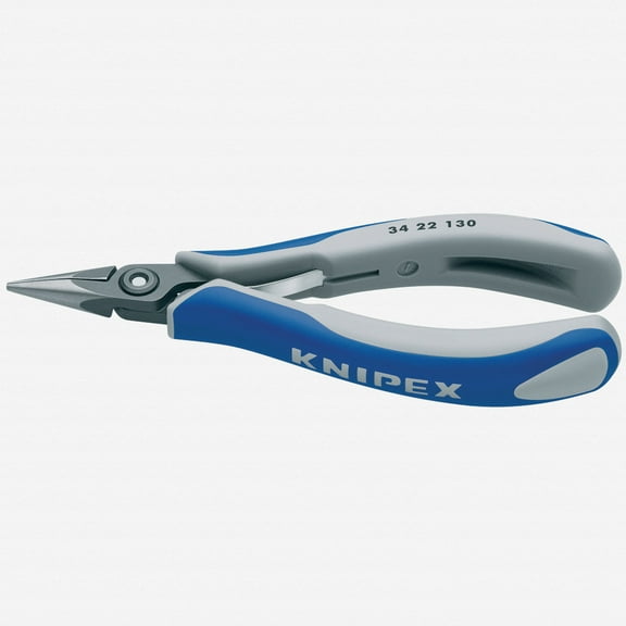 5-1/4" Precision Electronics Gripping Pliers w/ Half-Round Jaw, Ergonomic Grip
