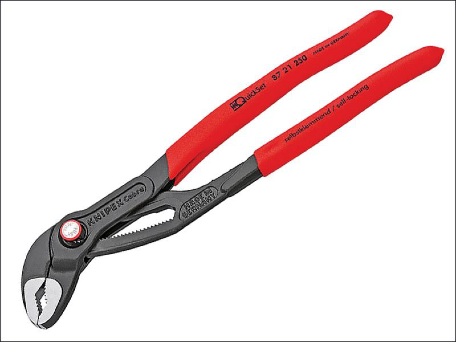 Knipex - Cobra® Quickset Water Pump Pliers PVC Grips 250mm