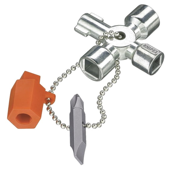 Knipex Control Cabinet Key Polished Zinc Die Cast 00 11 02