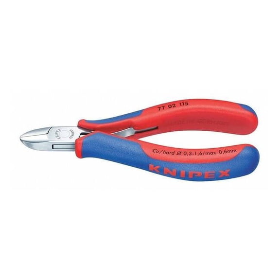 Knipex Diagonal Cutting Plier,4-1/2" L 77 02 115