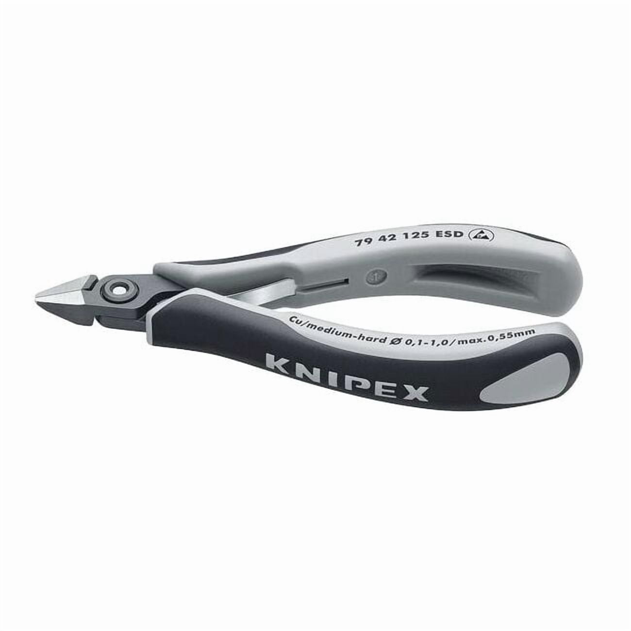 Knipex ESD Precision Electronics Diagonal Cutters Pointed Head - MultiGrip
