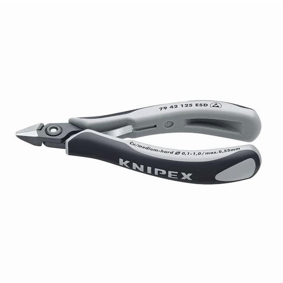 Knipex ESD Precision Electronics Diagonal Cutters Pointed Head - MultiGrip