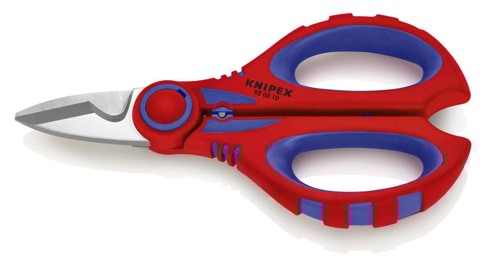 Knipex 6-1/4 Inch Stainless Steel Electricians Shear With Crimper