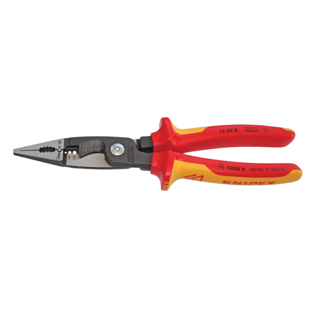 KNIPEX ELEC. INSTLTN PLIERS-1,000V INSLTD 12,14 AWG