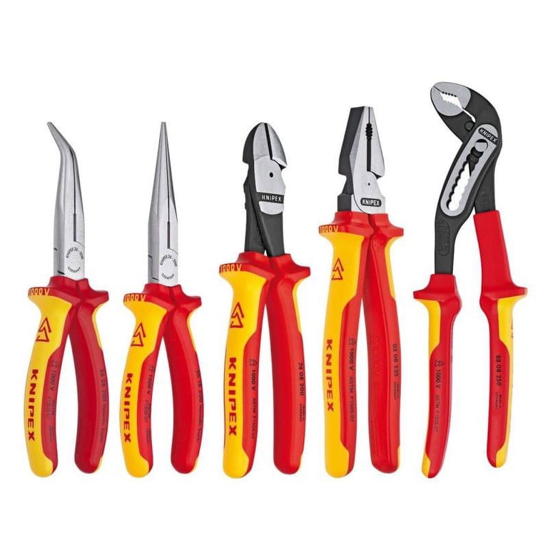 Knipex 5 Pc 1000V Insulated VDE Pliers Set - Mechanics Electrical