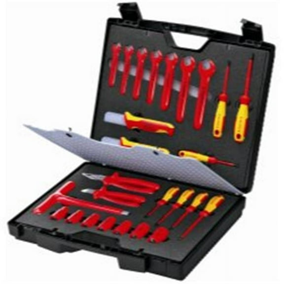 Knipex KNP989912 Insulated Standard Tool Kit for Working on Electrical Installations - 26 Piece