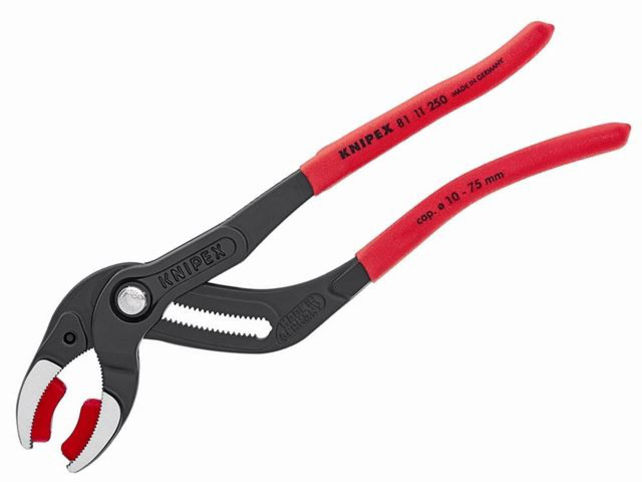Knipex - Plastic Pipe Grip Pliers Plastic Jaws Black 250mm