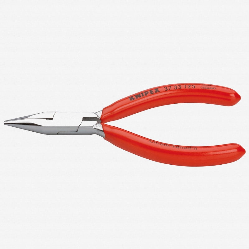 Knipex Precision Mechanic's Gripping Pliers (half-round jaws) - Chrome w/ Plastic Grip
