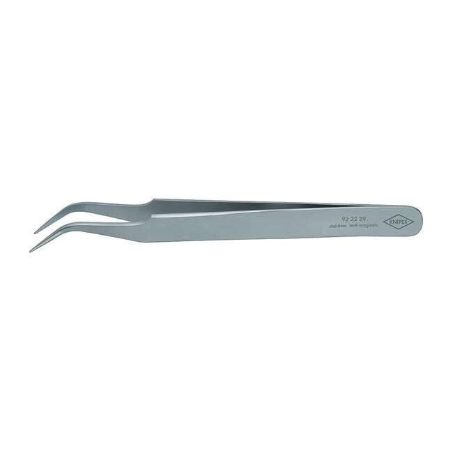 Knipex Tweezers, Anti-Mag, Sickle, 4-3/4 In, SS 92 32 29