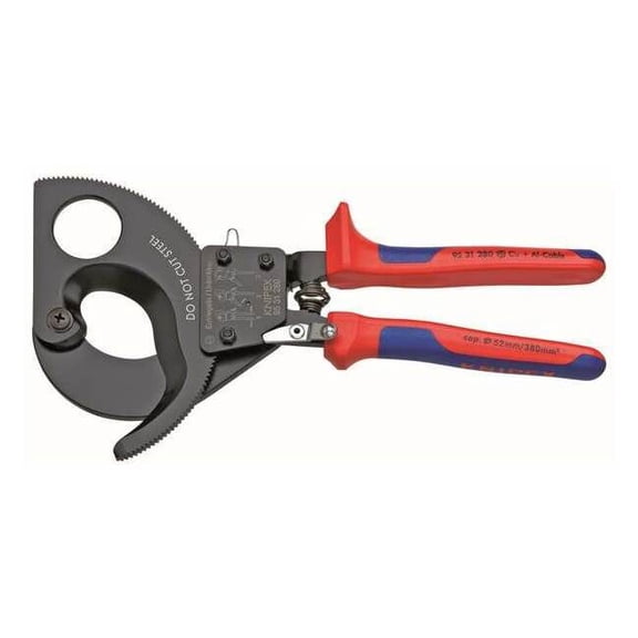 Knipex 11" Ratchet Action Cable Cutter, Center Cut 95 31 280 SBA