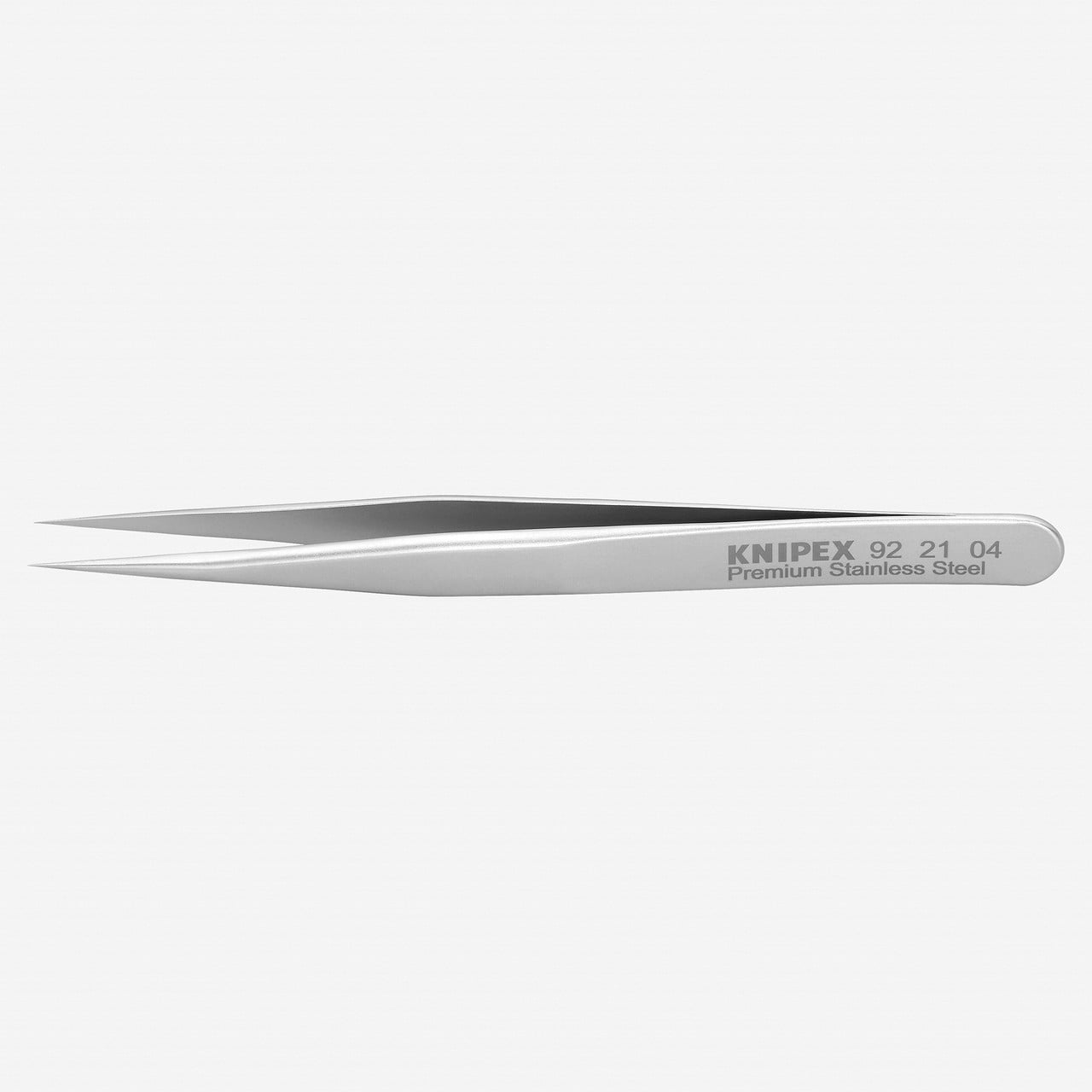 Knipex Stainless Steel Gripping Tweezers, Needle-Point Tips, 3.5"