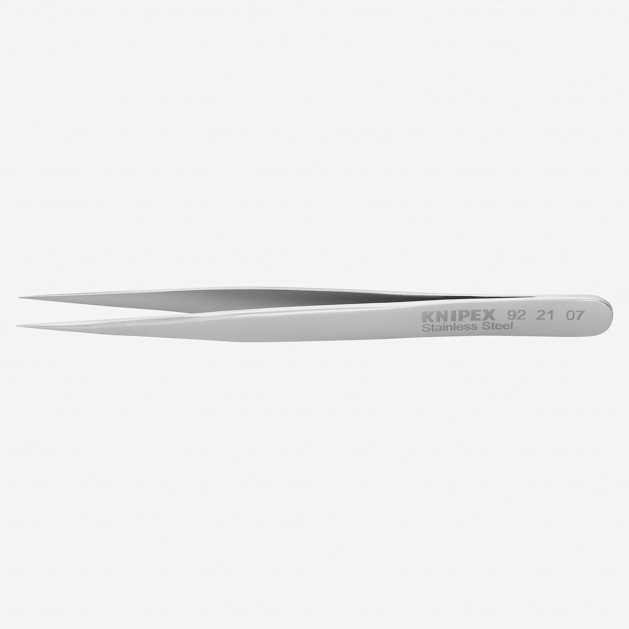Knipex Stainless Steel Gripping Tweezers, Needle-Point Tips, 4.5"