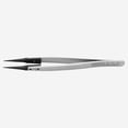 thumbnail image 1 of Knipex Stainless Steel Gripping Tweezers, Replaceable ESD Tips, 5.25" - Pointed 02, 1 of 1