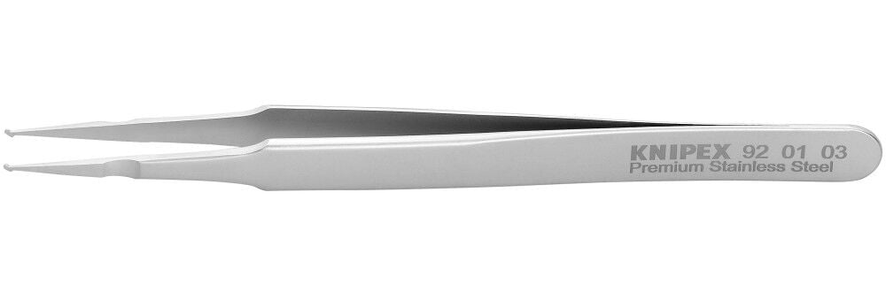 Knipex Stainless Steel SMD Positioning Tweezers, Straight, 4.75"