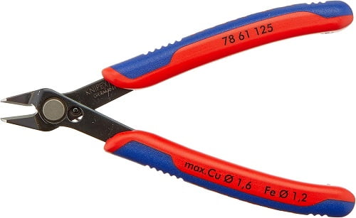Knipex Tools KX7861125SBA 4.9 in. Electronics Super-Knips Cutting Pliers