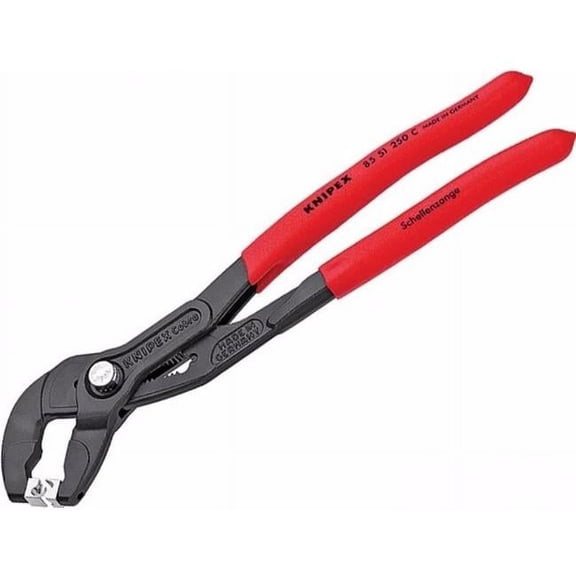 Knipex 10" Cobra Hose Clamp Pliers for Click Clamps - Plastic Grip