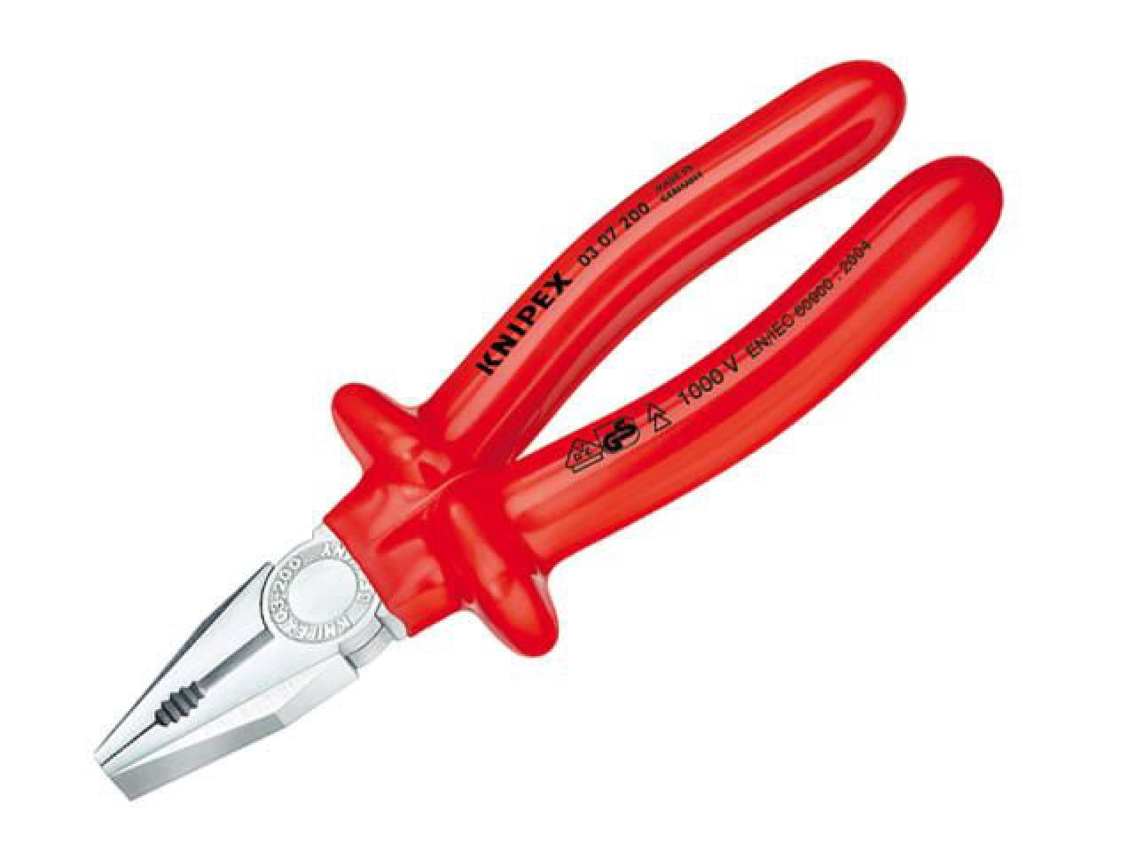 Knipex - VDE Combination Pliers Dipped Handles 200mm
