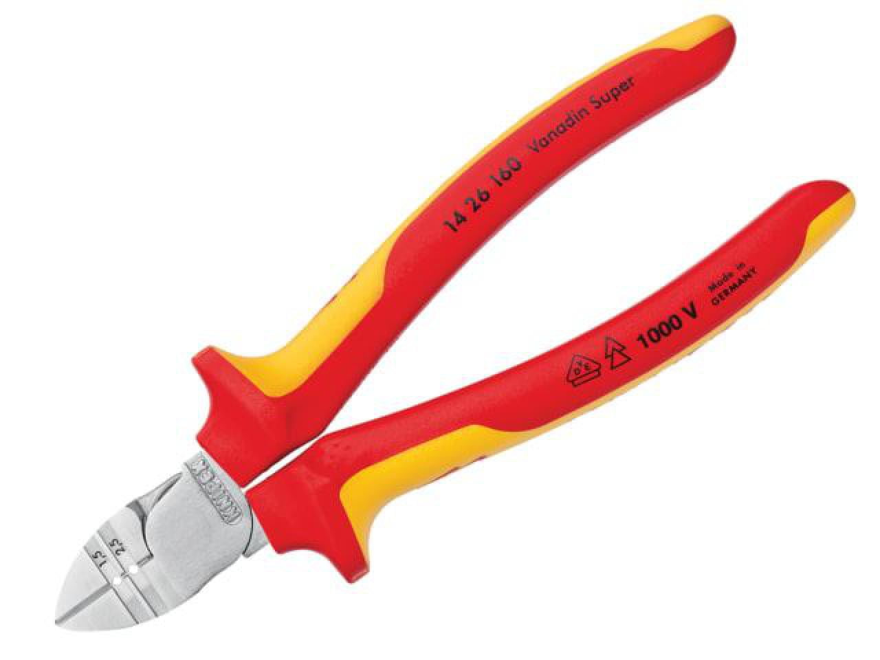 Knipex - VDE Diagonal Insulation Stripper & Side Cutter 160mm