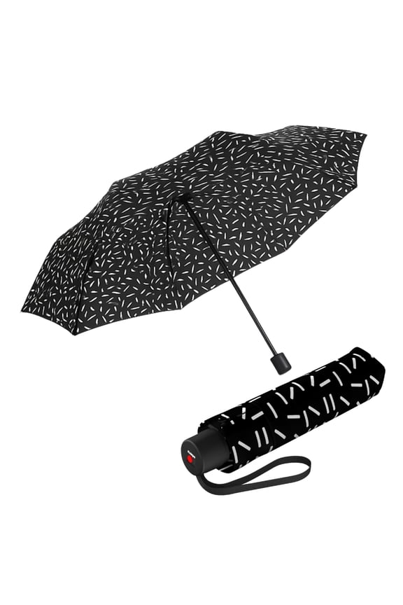 A.050 Dance Black Manual Open Close Travel Rain Umbrella for Adults Ultra Lightweight, Compact Windproof 38.5" Water Resistant Canopy, Steel Aluminum Frame, Travel Case Included