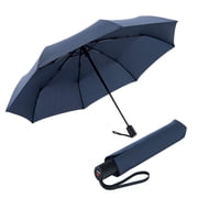 Knirps A.200 Medium Duomatic Windproof Rain Umbrella for Adults in Navy   Automatic Open Close Design, 38.5 Wind Resistant Canopy, Durable Steel Frame, Travel Case Included