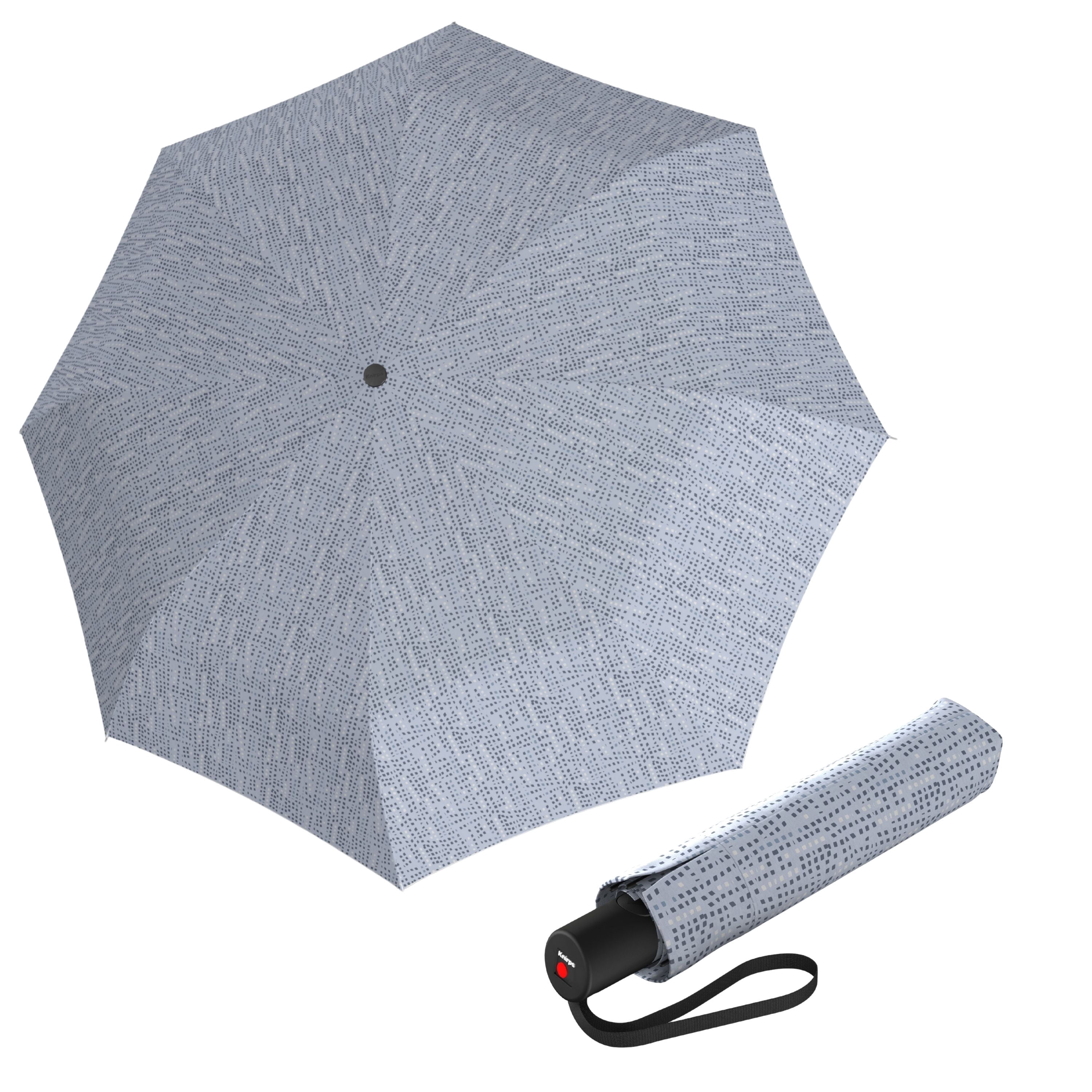 Knirps A.200 Medium Duomatic Windproof Rain Umbrella for Adults in Domino Malibu – Automatic Open Close Design, 38.5" Wind Resistant Canopy, Durable Steel Frame, Travel Case Included