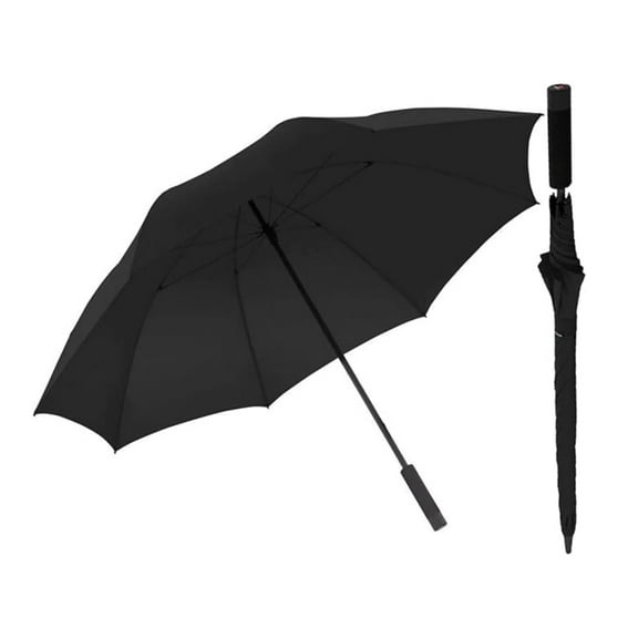 Knirps U.900 Ultra Light XXL Manual Open Close 52in Rain Umbrella in Black – Large Quick Dry Double Canopy, Weighs 9oz, Windproof Up to 75mph - Durable Aluminum Carbon Frame & Non Slip Handle
