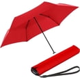 thumbnail image 1 of Knirps US.050 Ultra Light Pocket Size Manual Rain Umbrella in Red – 4oz Portable Travel Umbrellas with 35" Quick Dry Canopy, Windproof up to 62mph, Matching Quick Dry Protective Cover Included, 1 of 7
