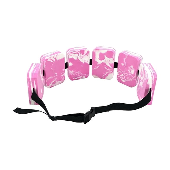 Knisume Adjustable Swim Training Float Belt, Flotation Aid for Pool & Beach Practice - Secure Buckle Swimming Tool, Foam Buoyancy Belt for Swimming Pool Exercise,Pink
