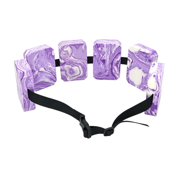 Knisume Adjustable Swim Training Float Belt, Flotation Aid for Pool & Beach Practice - Secure Buckle Swimming Tool, Foam Buoyancy Belt for Swimming Pool Exercise,Purple