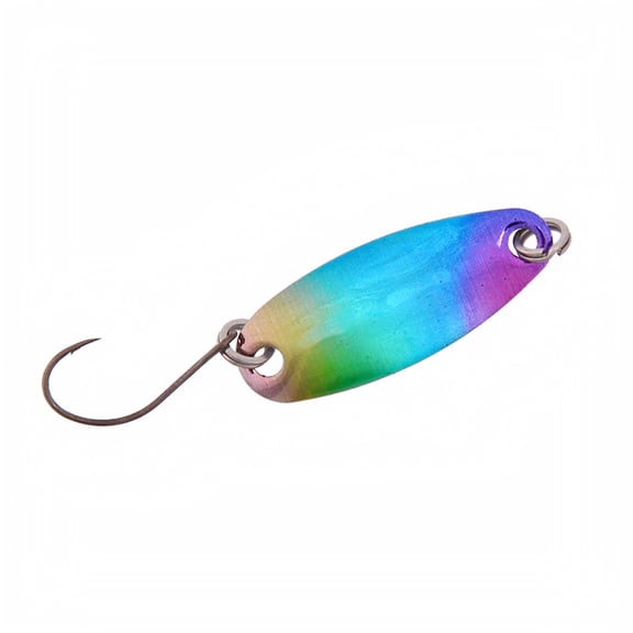Knisume Colorful Copper Spoon Fishinf Lures - Spinner Fishing Lures for Trout and Bass, Stream and River Bass Fishing Lures, Shore Fishing Tackle, Rooster Tail Style Spoon Lure