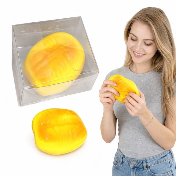 Knisume Crunchy Dough Stick Squishy Stress Relief Toys - Slow Rising Squishy with Block Fill, Squeeze Squishy Sensory Fidget for Office Desk Anxiety