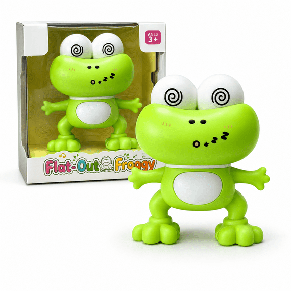 Knisume Dancing Frog Plush Toy – Musical Stuffed Animal with Sound, Cute Plushies Interactive Froggy Companion, Fun Playroom and Gift Idea