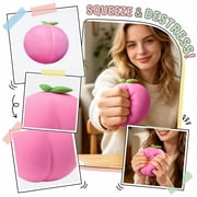 Knisume Giant Peach Squeezy Squishy Toy - Stress Relief Gifts for Adults, Soft Ball Squishy Slow Rising, Sensory Decompression for Anxiety