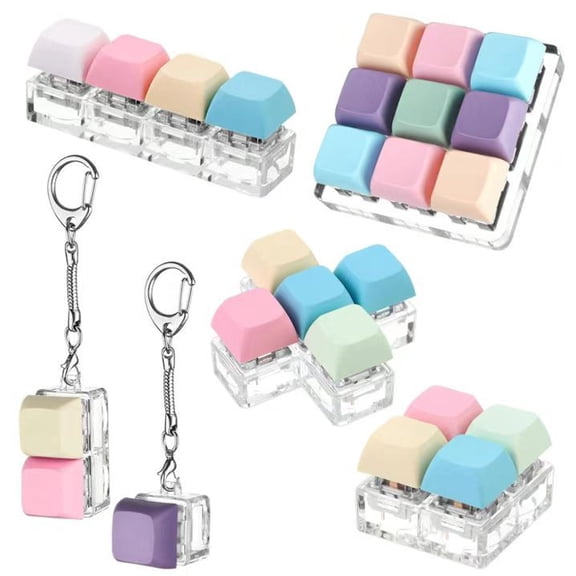 Knisume Keyboard Button Fidget Toy - Slow Rising Squishy Toys for Stress Relief Squishy Toys, Decompression Toy, Anxiety Relief Toy, Stress Squishy, Office Stress Reliever,A