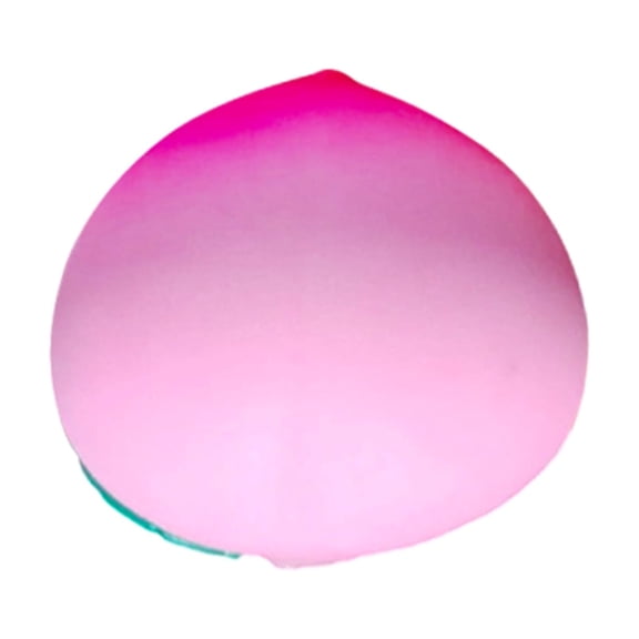 Knisume Large Peach Squeezy Squishy Toy - Softball Squishy Stress Relief Sensory Ball, Realistic Fruit Shape Decompression for Adults Kids OP Bag,Pink