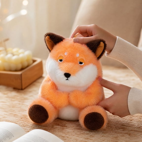 Knisume Plush Toy Stuffed Animals SeriousCute Expression Animal Doll for Adults and Collectors, Soft Mr. Grumpy Companion for Bedroom and Display Decor