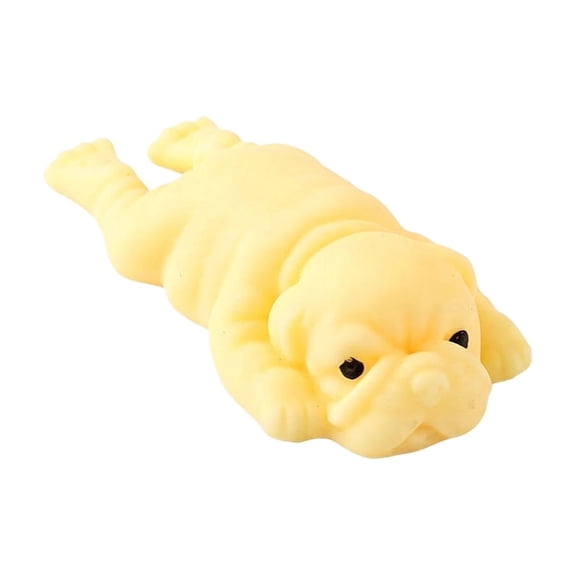 Knisume Shar Pei Dog Squeeze Squishy Toy – Slow Rising Stress Relief Squishy Toy, Soft Gel Sensory Fidget Decompression Toy, Office Desk Squeezable Gift,Yellow
