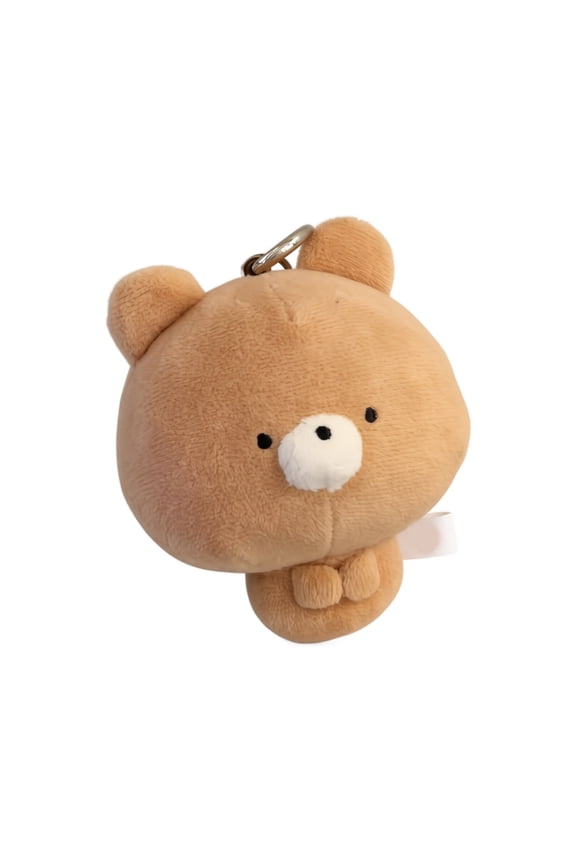Small Stuffed Animal Keychain — Cute Plushies Backpack Charm, Soft Bag Hanger Decor, Stuffed Animals for Girls Women, Mini Purse Accessory Gift,Brown