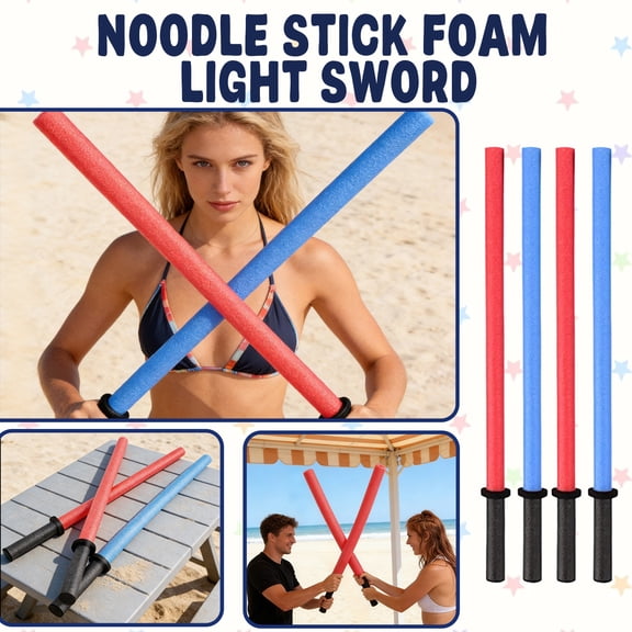 Knisume Soft Foam Pool Noodle Bat Toy, Flexible Water Battle Stick for Pool Parties - Summer Beach & Swimming Pool Toy, Floating Foam Rod for Outdoor Water Games,Multicolor