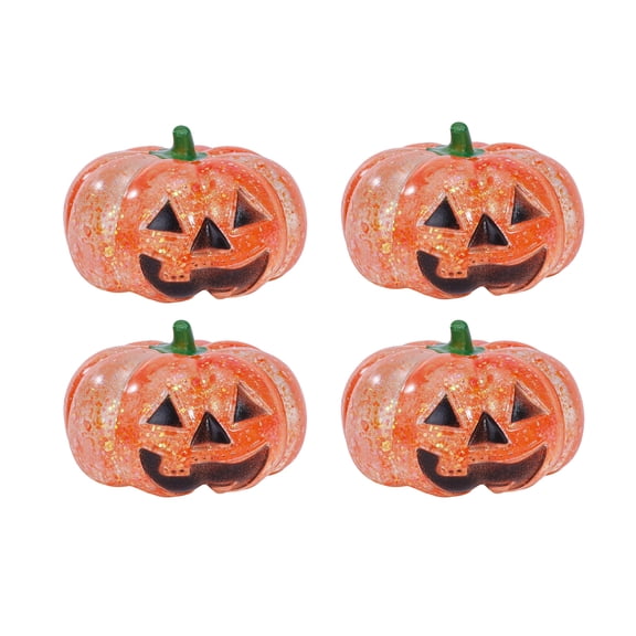 Knisume Squishy Stress Relief Toy – 4‑Pack Pumpkin Heads Squeeze Balls, Halloween Party Favors, Sensory Fidget for Anxiety, Stress Relief Gifts for Kids Adults
