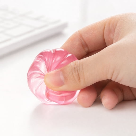 Knisume Squishy Toy Stress Relief - Mini Bun Squeeze Ball Random Style Fidget Toy, Office Desk Anti Stress Squeezable Soft Gel Slow Rising,Multicolor