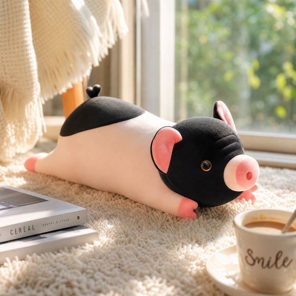 Knisume Stuffed Animal Piglet Plush Toy - Realistic Soft Doll for Animal Lovers, Cute Plushies for Collecting and Display