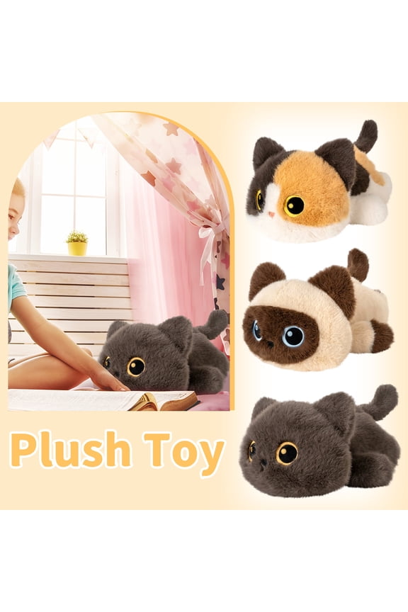 Stuffed Animals Plush Toy – Plush Throw Decor Soft Plushies for Room, Weighted Stuffed Animals Plush Bag Charm Style,Dark Gray