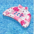 thumbnail image 1 of Knisume Summer Pool Buoyancy Chair Float - Comfortable Seated Raft for All Ages, Mesh Fabric Lounger with Cup Holder, Floating Pool Chair for Relaxation on Water,Pink, 1 of 7