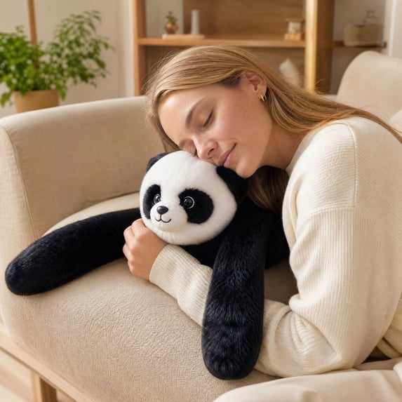 Knisume Weighted Stuffed Animals Plush - Sensory Cuddle Toy for Sleeping Bedding Hugging, Anxiety Relief Doll, Soothing Plushies Gift for All Ages