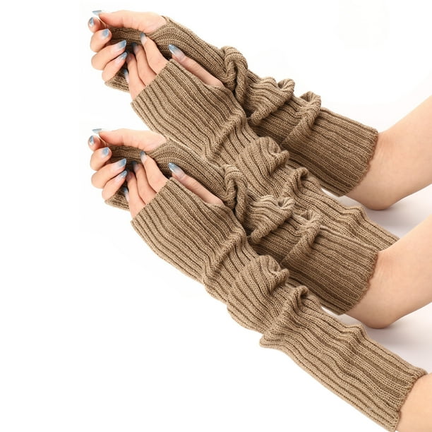 Knit Arm Warmers for Women - Winter Fingerless Arm Warmers & Wrist
