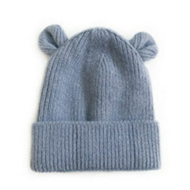 Knit Beanie Hat Girls Boys Soft Warm Kids Winter With Hood Cap Baby Outwear