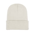 thumbnail image 1 of Knit Beanie for Men and Women, Winter Warm Acrylic Cuffed Hat, Thick Thermal Ski Hat for Cold Weather, Outdoor Activities, Hiking, Snowboarding and Daily Casual Wear-Khaki, 1 of 6